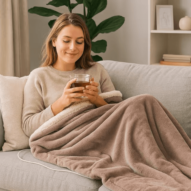 Carmen Elektrische Knuffeldeken - Knus & Verwarmend Comfort